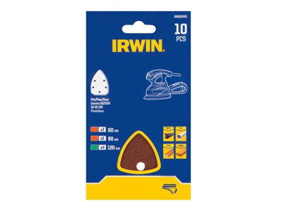 Irwin IW8083428 Palm Sander Sheet Set 10 Piece IRWIW8083428