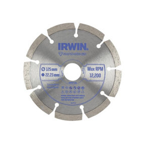 Irwin IW8087104 Segmented Diamond Saw Blade 125 x 22.23mm IRWIW8087104