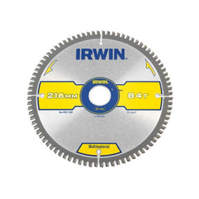 IRWIN - Multi Material Circular Saw Blade 216 x 30mm x 84T TCG