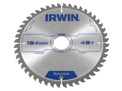 Irwin Professional Aluminium Circular Saw Blade 184 x 30mm x 48T TCG IRW1907773