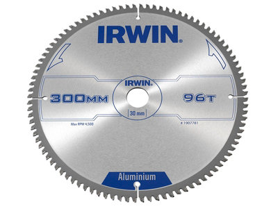 Irwin Professional Aluminium Circular Saw Blade 300 x 30mm x 96T TCG IRW1907781