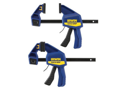 Irwin Quick-Grip Quick-Change Medium-Duty Bar Clamp Twin Pack - 150mm (6in) for Versatile Clamping