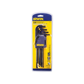 IRWIN - T10756 Long Arm Hex Key Set, 10 Piece (1.5-10mm)
