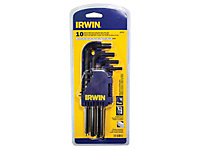 IRWIN T10757 T10757 Long Arm Ball End Hex Key Set, 10 Piece (1.5-10mm) IRWT10757