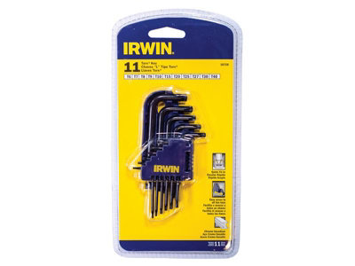 IRWIN T10758 T10758 Short Arm TORX Key Set, 11 Piece (TX6-TX40) IRWT10758