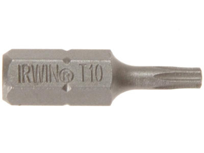 IRWIN Torx Screwdriver Bits T10 25mm - Pack of 10 for Power Tools