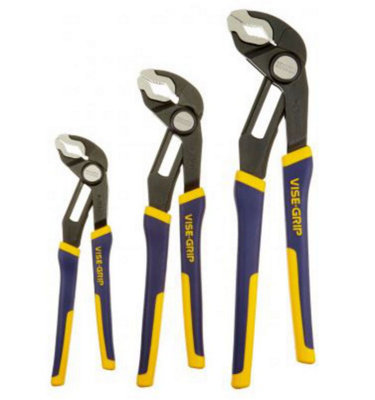 Irwin Vise-Grip 3Pc Groovelock Pliers Heavy Duty  Tray Set - 1 X Set