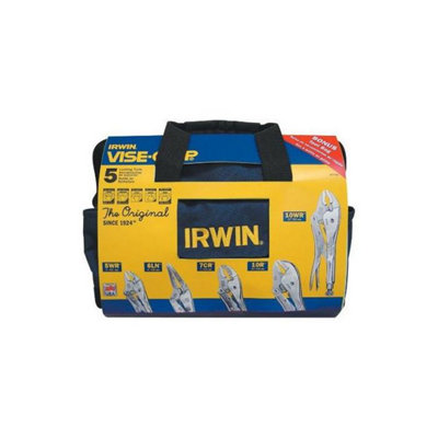 Irwin Vise-Grip 5-Piece Jaw Locking Piller Cutter Pliers Set In Bag