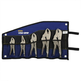 Irwin Vise-Grip 5Pc Plier Set Lcking Fast Release Kigb  Grip From Any Angle
