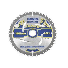 IRWIN - Weldtec Circular Saw Blade 150 x 20mm x 40T ATB