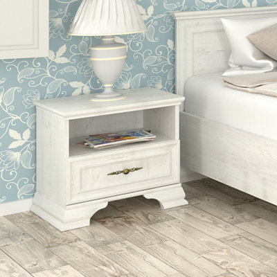 Irys Bedside Cabinet with Storage - Anderson Pine