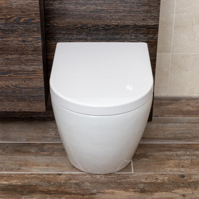 Isaac Back to Wall Toilet with Soft Closing Seat - 4