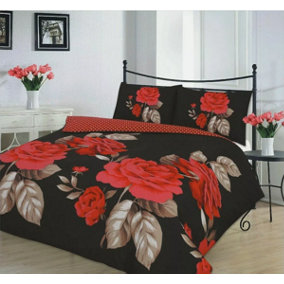 ISABELLA Printed Floral Duvet Cover Quilt cover Bedding Set with Pillow Case
