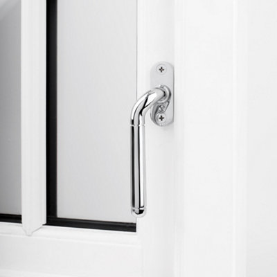 Isca Cranked Espag Window Handle - Polished Chrome (Left Hand)