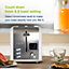 ISEO 2 slice digital toaster, High Lift & Extra Wide Slots, 6 Browning Settings, Bagel Feature, White