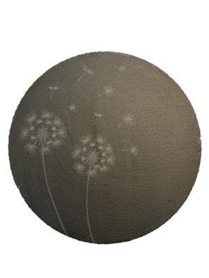 iStyle Dandelion Slate Round Serving Tray