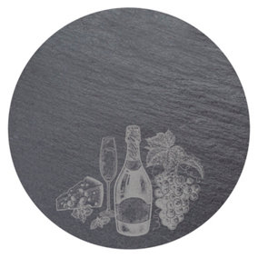 iStyle Slate Wine & Cheese Serving Platter