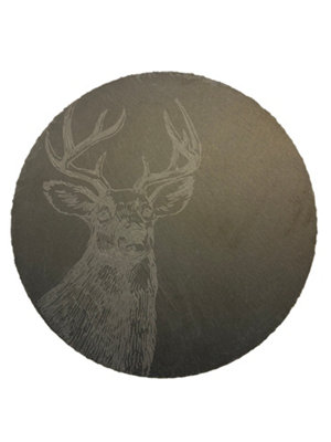 iStyle Stag Slate Round Serving Tray