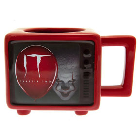 It Retro TV Heat Changing Mug Red/Black (One Size)