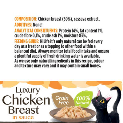 It's Only Natural Cat Lux Chicken Breast In Sauce 70g (Pack of 12)