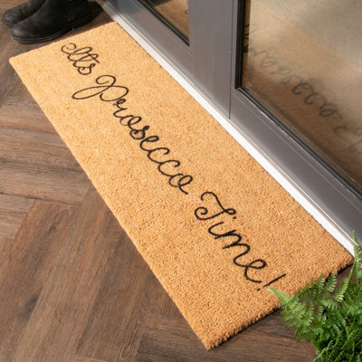 It's Prosecco Time Patio Doormat