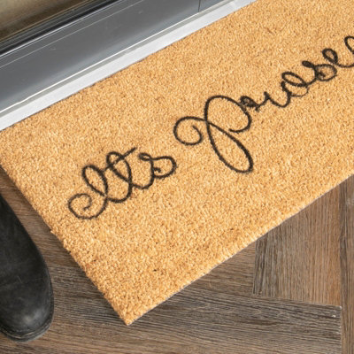 It's Prosecco Time Patio Doormat