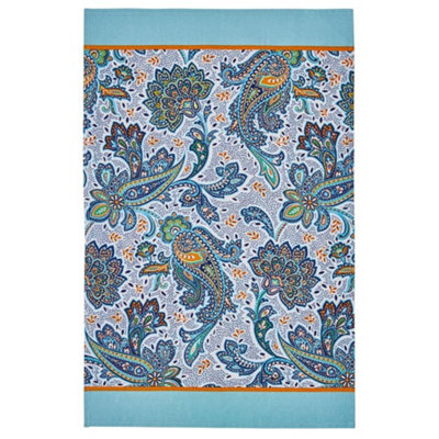 Italian Paisley Graphic Print 100% Cotton Tea Towel Price Comparisons | Compare The Build