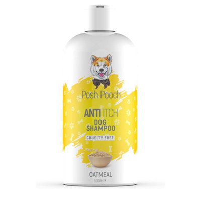 Itchy Dog Shampoo For Dogs Oatmeal Soothes Dry Flaky Skin Shampoo 500ml Anti Itch Natural Hypoallergenic Aloe Wheat DIY at B Q