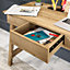 Ithaca Desk in Riviera Oak effect with stationery drawer
