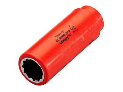 ITL 16mm Insulated Deep Socket for 1/2in Drive - Exceeds Global Safety Standards