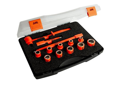 ITL Insulated 03110 Insulated 3/8in Drive Socket Set 13 Piece ITL03110