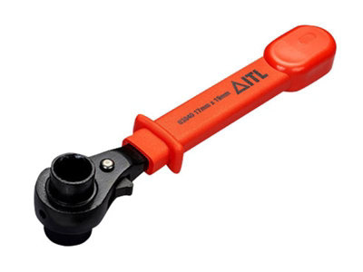 ITL Insulated Podger Ratchet Tool 17x19mm - Premium Safety for Live Line Work