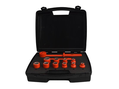 ITL Insulated UKC-03100 Insulated Socket Set of 12 1/2in Drive ITL03100