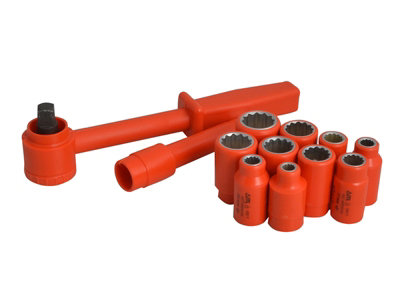 ITL Insulated UKC-03100 Insulated Socket Set of 12 1/2in Drive ITL03100