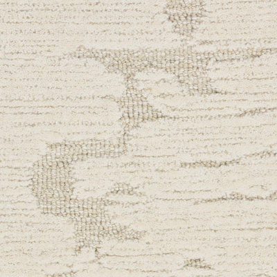 Ivory Abstract Rug Handmade Luxurious Modern Wool Rug for Living Room and Bedroom-259cm X 351cm