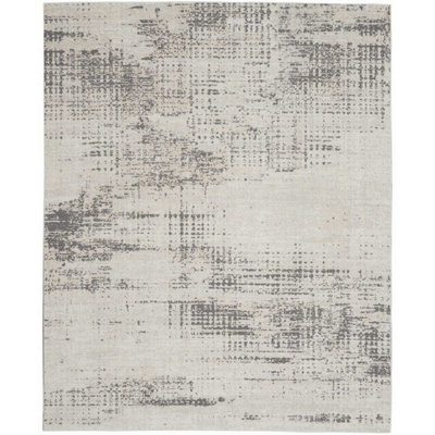 Ivory Beige Modern Easy to Clean Abstract Rug For Bedroom Dining Room And Living Room-122cm X 183cm