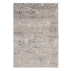 Ivory Beige Rug, Anti-Shed Abstract Floral Rug, Modern Rug, Ivory Beige Rug for Bedroom, & Dining Room-119cm X 180cm