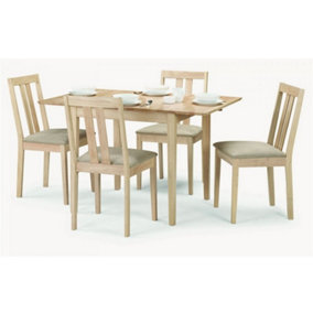 Ivory Faux Suede Rufford Dining Set