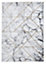 Ivory Gold Abstract Modern Easy to clean Rug for Dining Room Bed Room and Living Room-160cm X 220cm