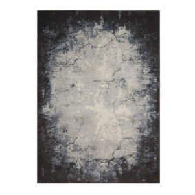 Ivory Grey Rug, Anti-Shed Abstract Rug with 10mm Thick, Modern Luxurious Rug for Bedroom, & Dining Room-117cm X 178cm