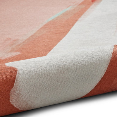 Ivory Luxurious Modern Abstract Easy to Clean Bedroom & Living Room Rug -150cm X 230cm - 6