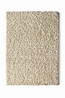 Ivory Shaggy Wool Rug, 50mm Thickness Plain Rug, Handmade Luxurious Modern Rug for Bedroom, & DiningRoom-120cm X 170cm