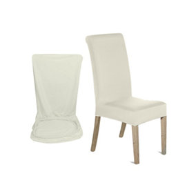 Ivory Universal Dining Spandex Chair Cover, Pack of 1