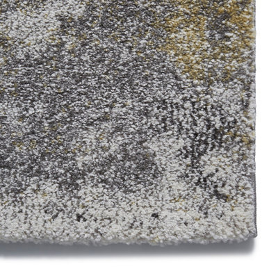 Ivory/Yellow Rug, Abstract Rug, Modern Stylish Rug, Stain-Resistant Rug for Bedroom, & Dining Room-160cm X 220cm
