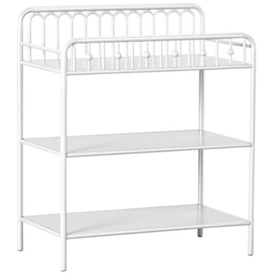 Ivy Baby Changer in Metal White