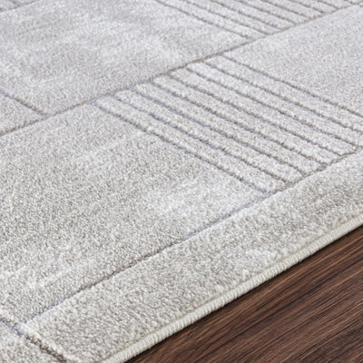 IVY Scandi Modern Grey/White Area Rug 120 x 170 cm