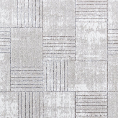 IVY Scandi Modern Grey/White Area Rug 120 x 170 cm