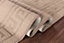 Ivy Washable Greek Key Design Anti Slip Doormats Beige 40x60 cm