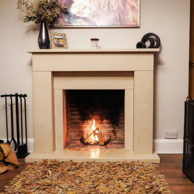 Ivyline Fireplace Black Fire Grate W37cm