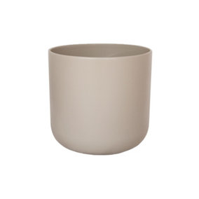 Ivyline Indoor Lisbon Planter Sand H26Cm D26Cm Premium Glaze